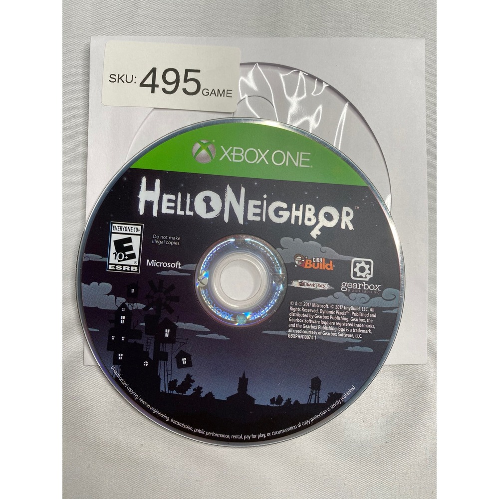 Hello Neighbor Microsoft Xbox One Video Game Disc Only
